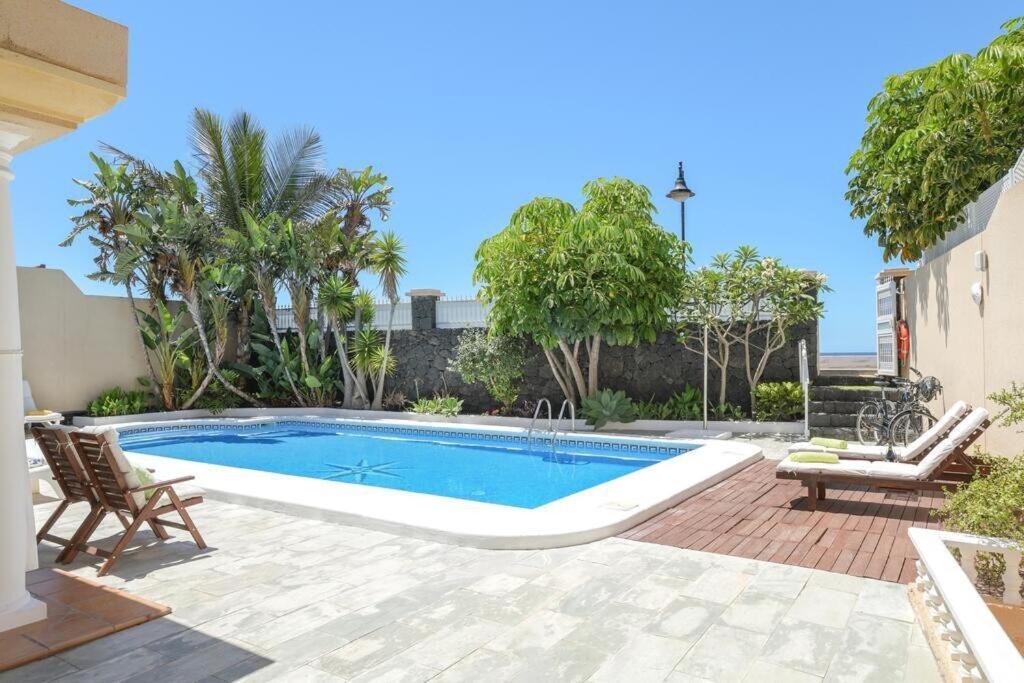 Villa La Concha Beachfront Heated Pool Playa Honda  Exterior photo